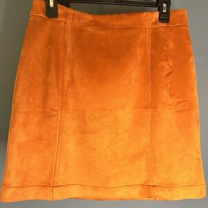 Ann Taylor Vibrant Orange Mini Skirt